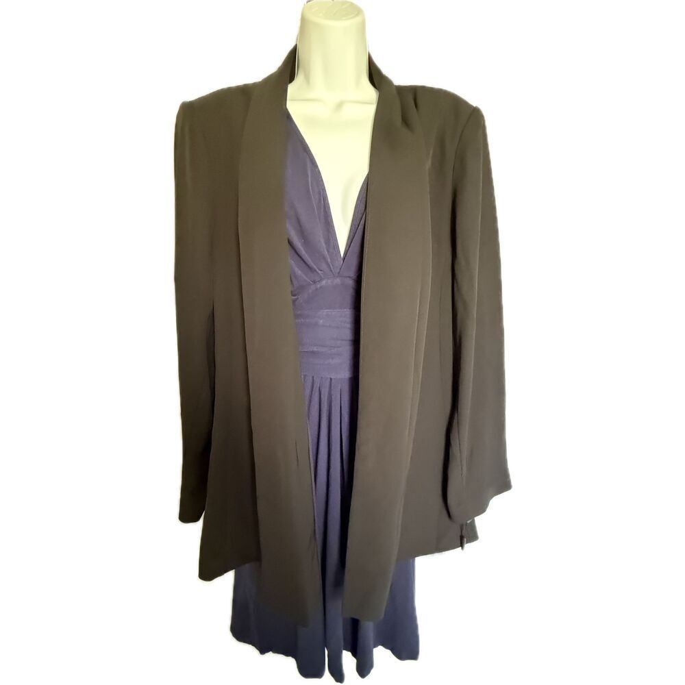 Calvin Klein Suit Jacket Blazer Black Women’s Plus Size 2X Shoulder Pads